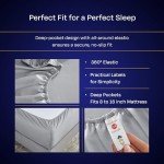 Light Grey 1000 Thread Count King Sheet Set