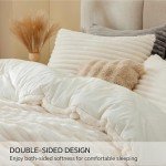 Cozy Fleece Queen Comforter Set with Pillows