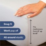 Queen Size 4-Piece Cooling Sheet Set - French Grey