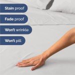 Queen Size 4-Piece Cooling Sheet Set - French Grey