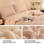 Cozy Cream King Size 3-Piece Comforter Set