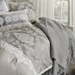 Elegant Platinum King Comforter Set - 12 Pieces