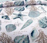 Reversible Nautical Bedspread Set - Queen Size