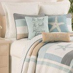 Driftwood Shores King 3-Piece Coastal Quilt Set