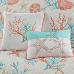 Coastal Starfish Quilt Set with Pillows, Full/Queen