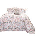 Pixie Fox Reversible Quilt Set - 4 Pieces
