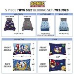 Franco Kids Sonic the Hedgehog Twin Bed Set