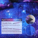 Galaxy Purple Comforter Set for Kids - 8 Pieces