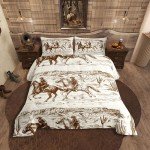 Erosebridal Cowboy Comforter Set Twin Size
