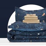 Cute Space Rocket Kids Bedding Set - 7 Pieces