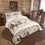 Erosebridal Cowboy Comforter Set Twin Size