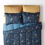 Cute Space Rocket Kids Bedding Set - 7 Pieces
