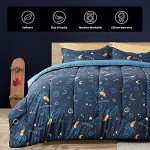 Cute Space Rocket Kids Bedding Set - 7 Pieces