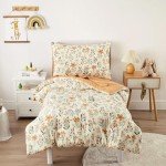 Floral Toddler Bedding Set for Girls - 4 Pieces
