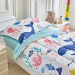 Ocean Theme 4-Piece Toddler Bedding Set