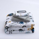 Construction-Themed Toddler Bedding Set – 4 Pieces