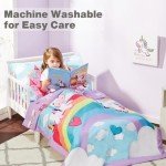 Unicorn Dreams Toddler Bedding Set - 4 Pieces
