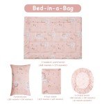 Pink Unicorn Toddler Bedding Set - 4 Pieces