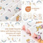 Soft Unicorn Rainbow Toddler Bed Set - 4 Pieces