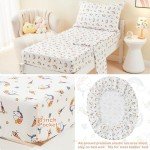 Soft Unicorn Rainbow Toddler Bed Set - 4 Pieces