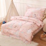 Pink Unicorn Toddler Bedding Set - 4 Pieces