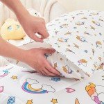 Soft Unicorn Rainbow Toddler Bed Set - 4 Pieces