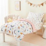 Soft Unicorn Rainbow Toddler Bed Set - 4 Pieces