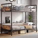 Heavy Duty Twin Over Twin Metal Bunk Bed