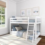 Max & Lily Twin Low Bunk Bed - Solid Wood