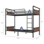 Heavy Duty Twin Over Twin Metal Bunk Bed
