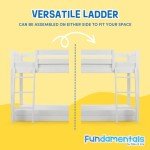 Max & Lily Twin Low Bunk Bed - Solid Wood