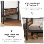 Heavy Duty Twin Over Twin Metal Bunk Bed