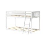 Max & Lily Twin Low Bunk Bed - Solid Wood