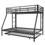 SUNLEI Twin Over Full Metal Loft Bed Set