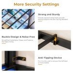 Black Twin Over Twin Bunk Bed with Desk & Storage