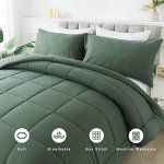 Sage Green Twin Comforter Set with Pillow Case
