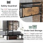 Mirightone Heavy Duty Quad Bunk Bed in Black