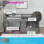 Modern Twin Loft Bed with Storage Drawer