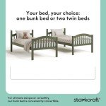 Storkcraft Olive Twin-Over-Twin Bunk Bed