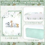 Safari Jungle Baby Crib Bedding Set - 3 Pieces
