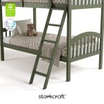 Storkcraft Olive Twin-Over-Twin Bunk Bed