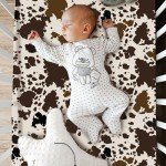 Neutral Cow and Cactus 3-Piece Crib Bedding Set
