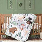 Peanutshell Woodland Camo 3-Piece Baby Crib Set