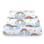 Kids Rainbow 3-Piece Sheet Set for Twin Beds