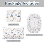 Blue Excavator Kids Twin Bed Sheet Set