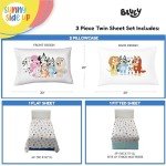 Bluey & Friends Twin Sheet Set - 3 Pieces