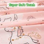 Pink Unicorn Twin Sheet Set for Kids - 3 Pieces
