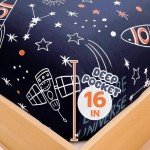 Space Rocket Twin Sheet Set for Kids - 3 Pieces