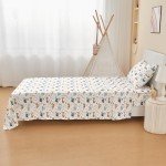 Blue Excavator Kids Twin Bed Sheet Set