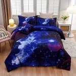 Galaxy Themed 6-Piece Bedding Set for Kids
